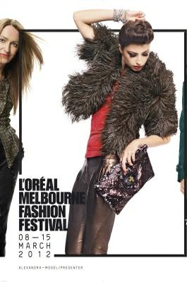 L'Oréal Melbourne Fashion Festival 2012 campaign: Model and artist Alexandra Agoston.